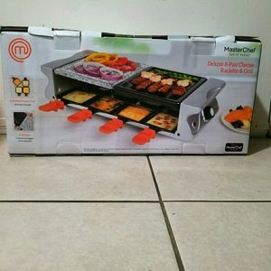 Masterchef Deluxe 8-pan Cheese Raclette & Grill